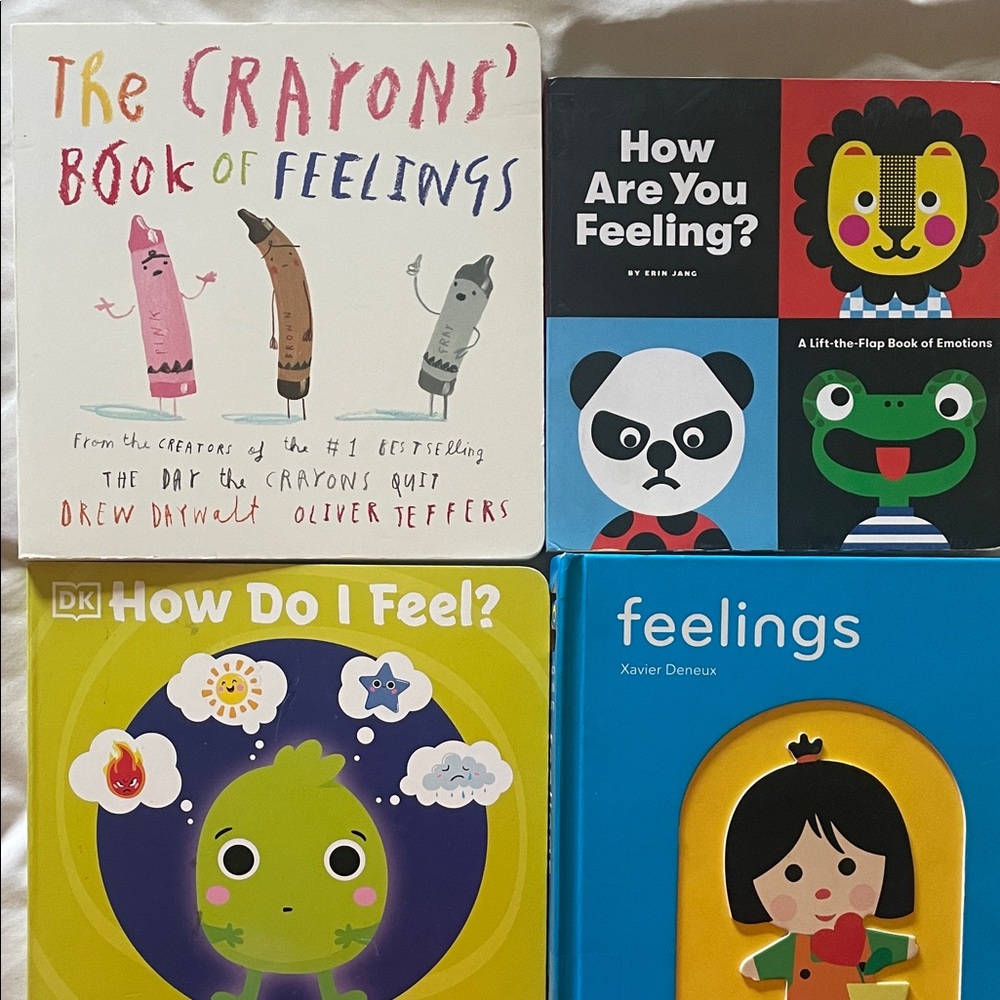 Set of 5 Children's Board Books - Feelings & Emotions